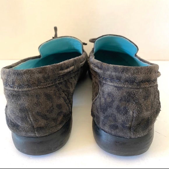 Thierry Rabotin leopard loafers. Suede leather Dark olive. - Picture 3 of 7